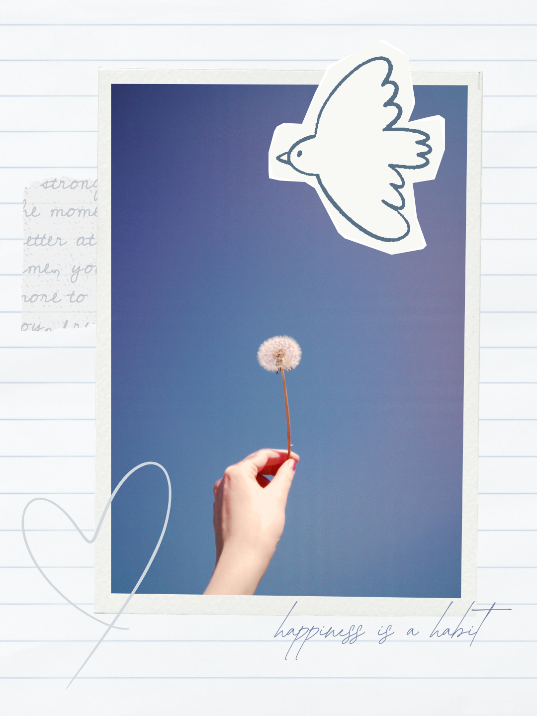Happiness is a Habit template